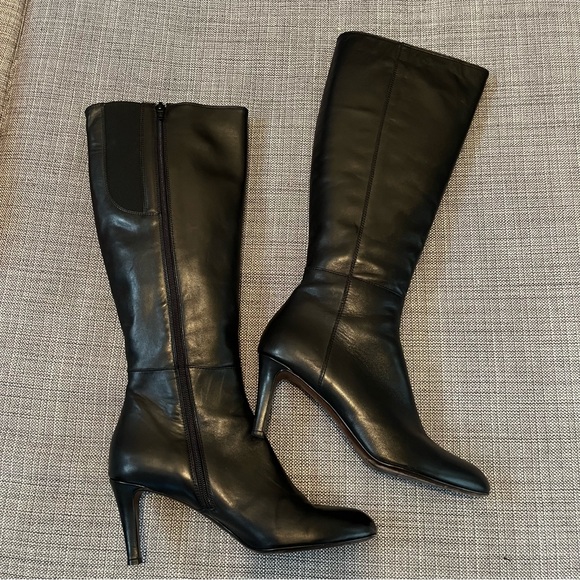 Attilio Giusti Leombruni Shoes - Attilio Giusti Leombruni Black Heeled Boots Size UK 39, US 8